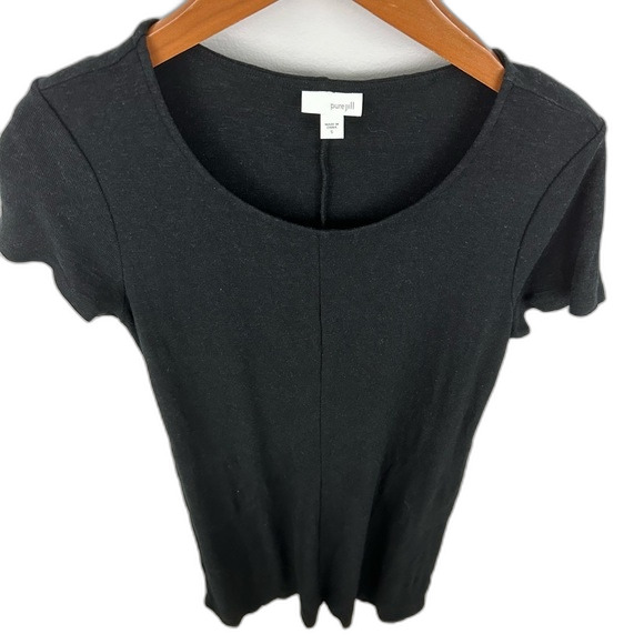 Pure Jill Short Sleeve Linen Blend Midi Dress Size Small - Picture 13 of 14